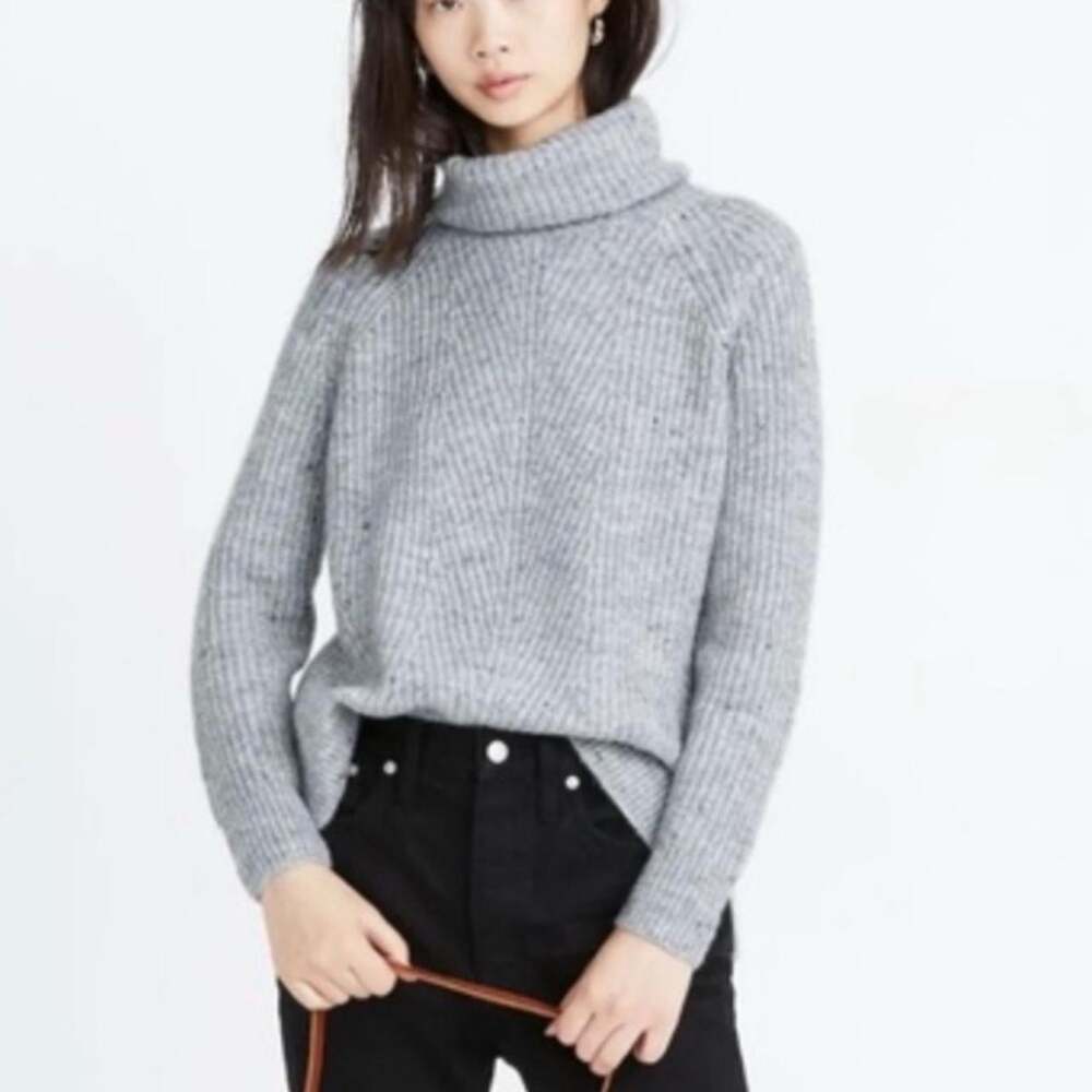 Madewell Women's Grey Turtleneck sweater size small Winter
